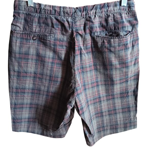 30W True Vintage 1960's Plaid Cotton Ivy league Shorts Side Buttons Golfer Prep - Picture 2 of 7